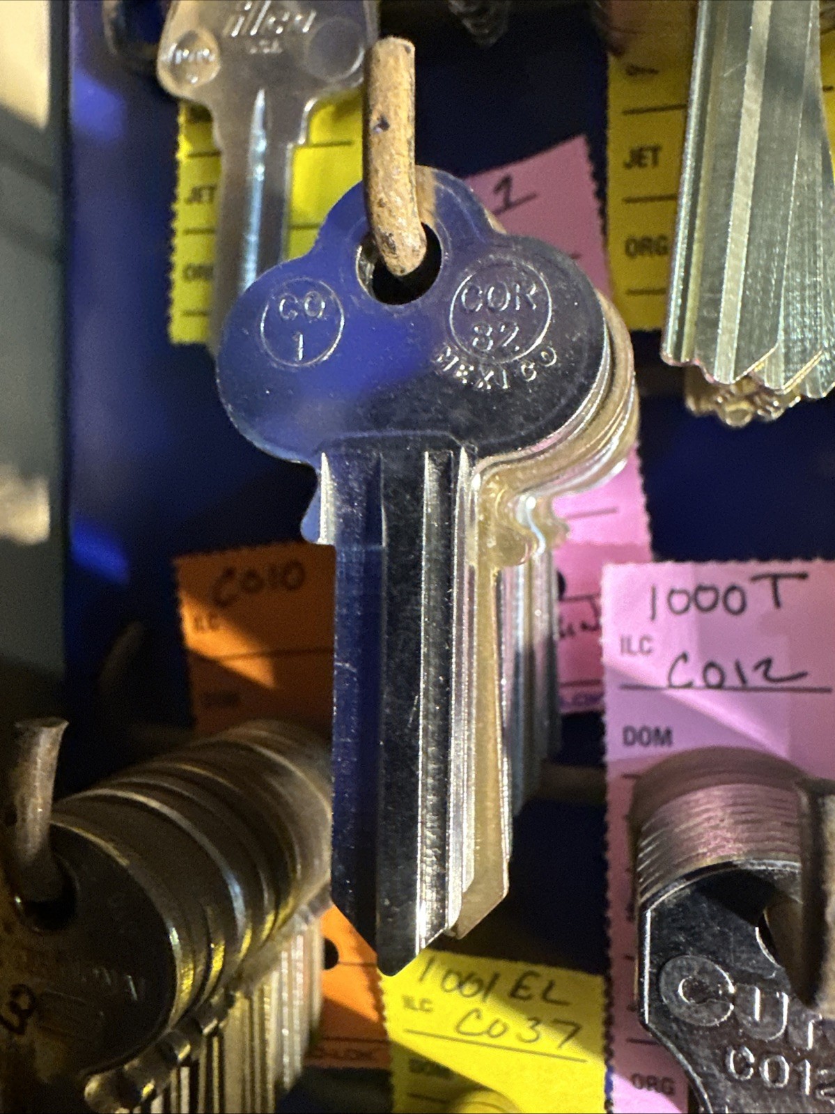 Corbin Key Blanks Various Keyways and Bows Nickel, Silver, Aluminum Assa Abloy
