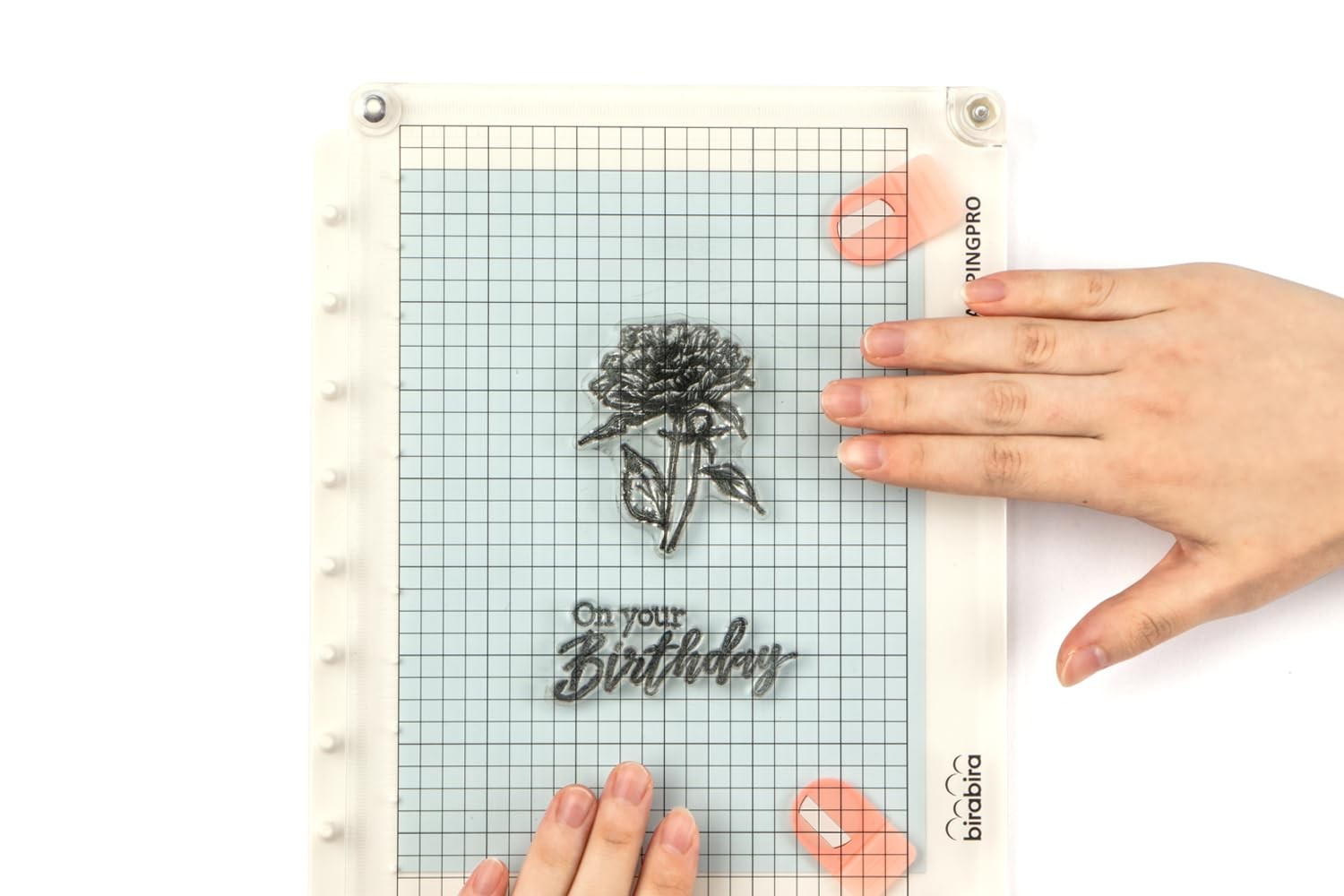 Easy Stamp Platform Tool Accurate Craft Stamping 1 Inch Square Rubber Compatible