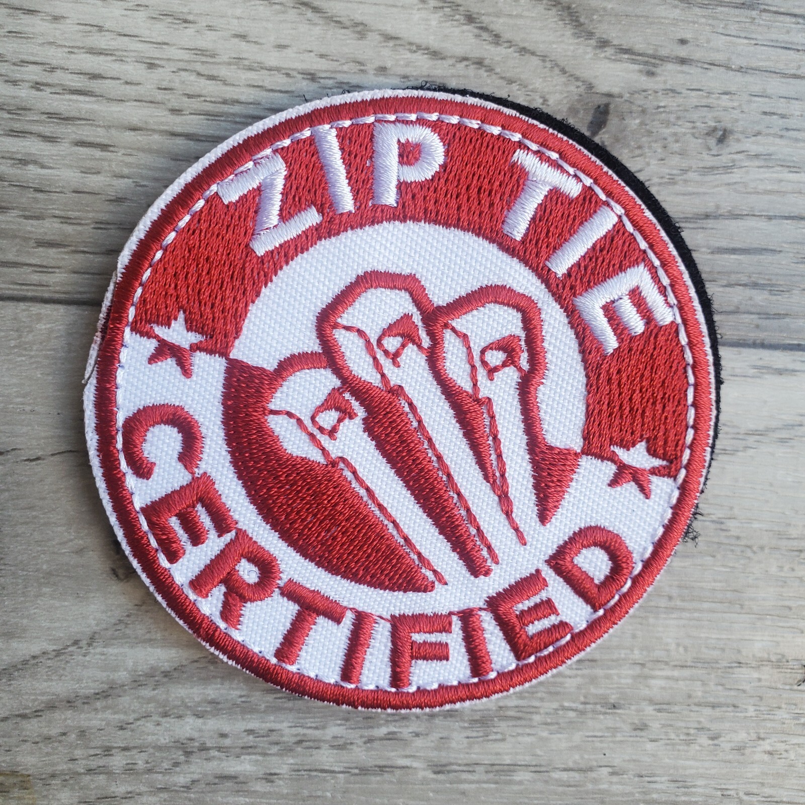 ZIP TIE CERTIFIED SARCASTIC FUN MILITARY Tactical Morale Patch Hook and Loop