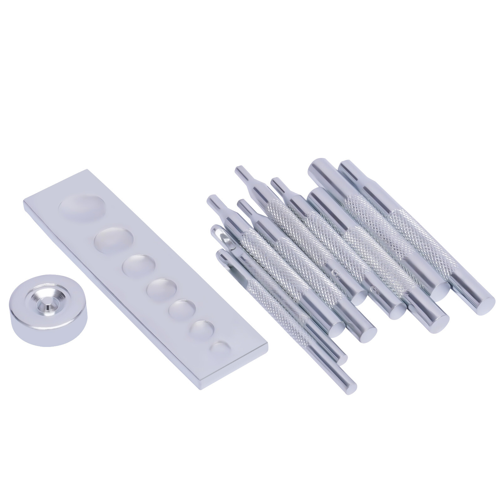 Craft Tool Die Punch Snap Kit Rivet Setter with Base for Punch Hole & Button