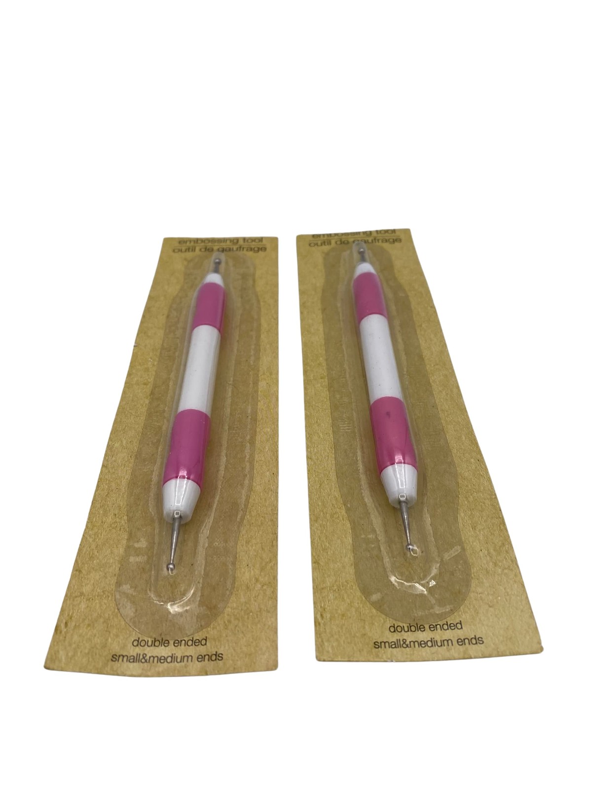 Embossing Tool - Double Ended - Small & Medium Ends - 2/pcs