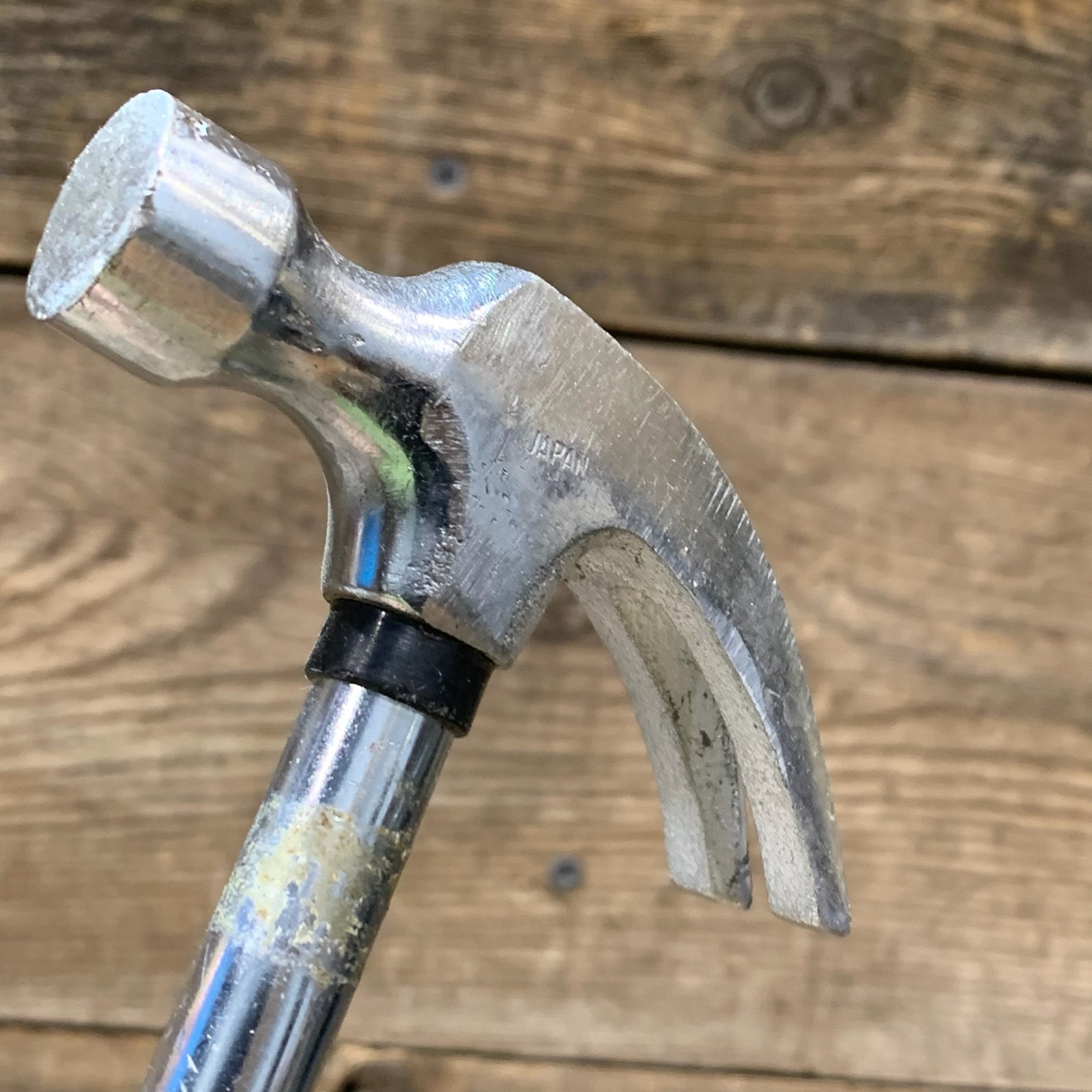 Rubber Handled Claw Nail Hammer, Steel, 10.5"