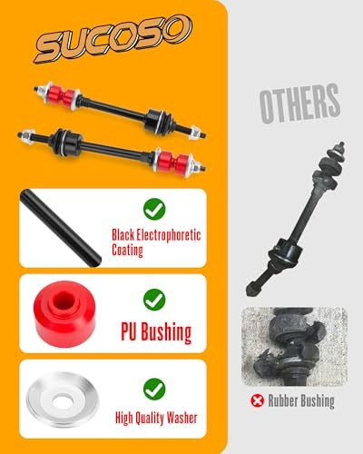 Sway Bar Link 2006-2018 Dodge Ram 1500 4WD, 2Pcs Sway Bar 2006-2024 Ram 1500