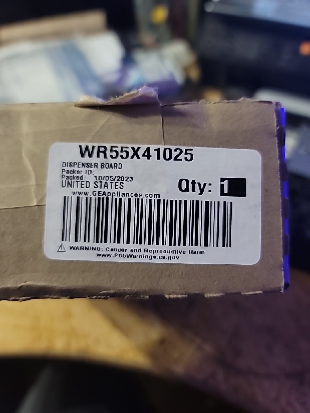 WR55X41025 NEW OEM GE Refrigerator Dispenser Board