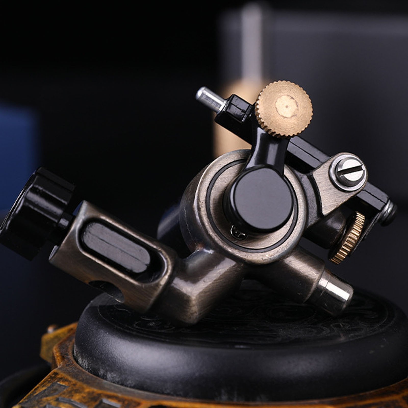 § Bronze Tattoo Machine Copper Alloy Liner Shader Stroke Adjustable