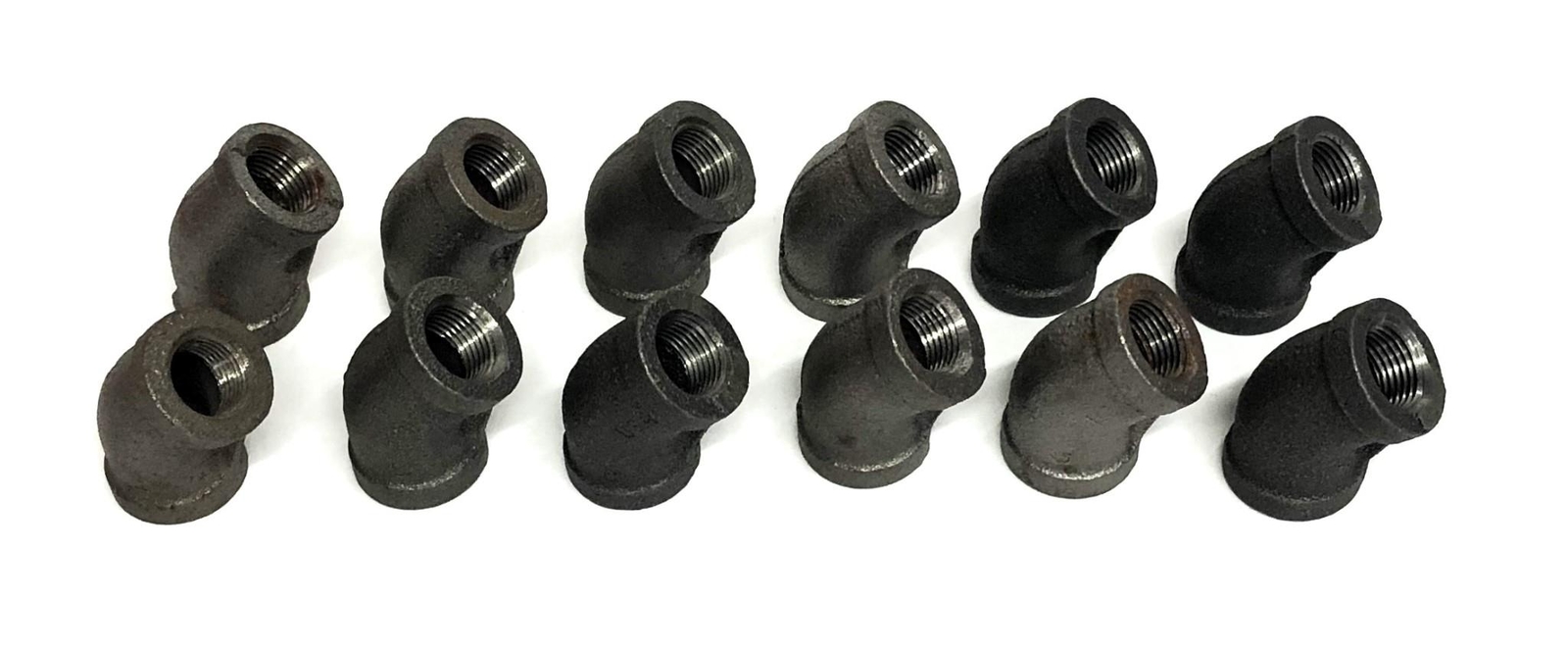 Unbranded 45 Degree Elbow Fitting 3/8 Inch [Lot of 12] NOS