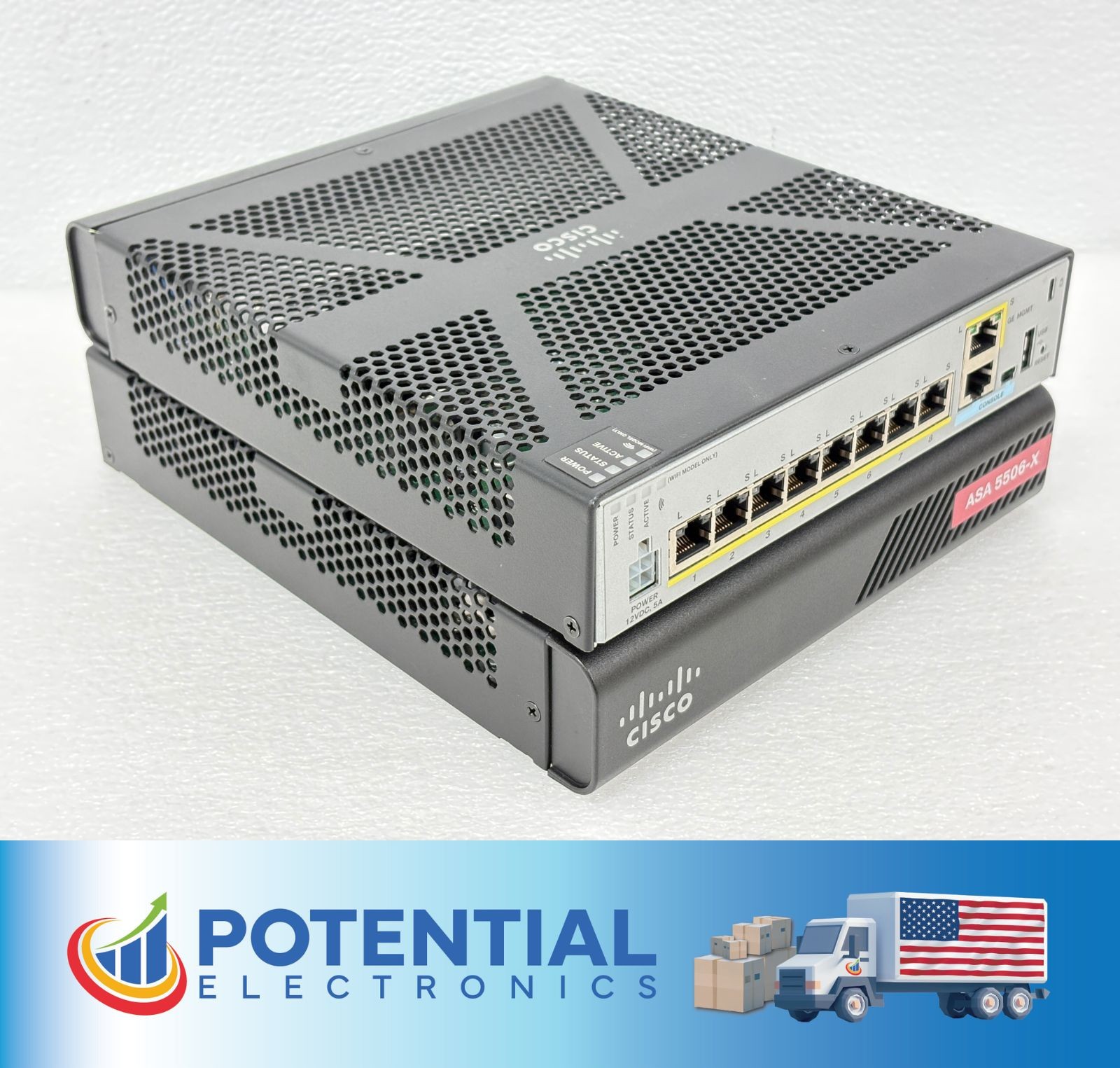 USED | Cisco ASA 5506-X / ASA5506W FirePOWER 8x1 GigE Network Security Device