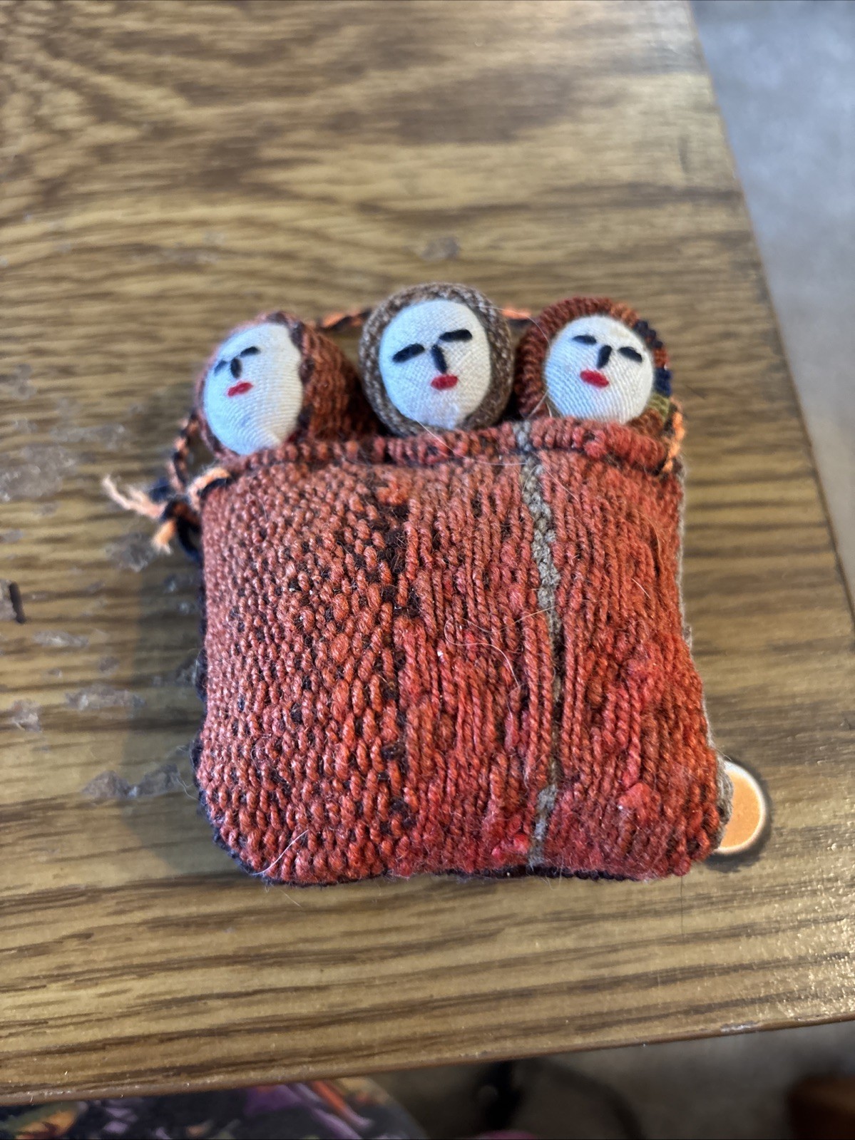 Peruvian Funerary Dolls Souvenir Representation 3"x3"