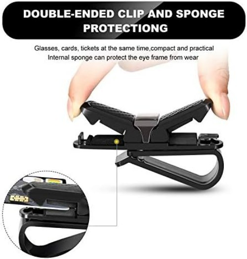 Eyewear Storage Solutions: 4 Pcs Sunglasses Holders for Convenient Car Visor Use