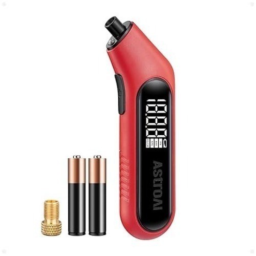 Digital Tire Pressure Gauge 300PSI Large Screen with Ba Size: 1 PackColor: Red