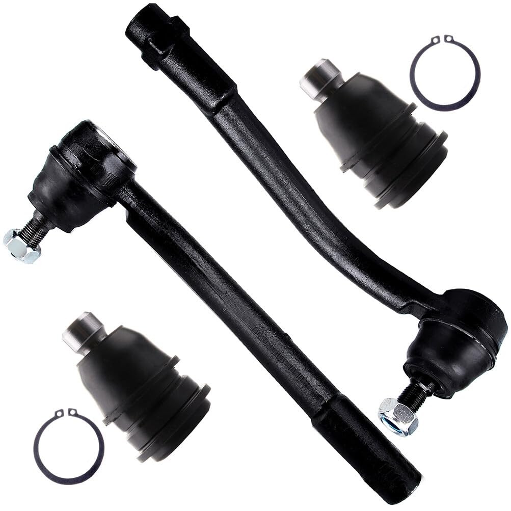 4pcs Front Outer Tie Rod Ends Lower Ball Joints Kit 07-12 Santa Fe 11-13 Sorento