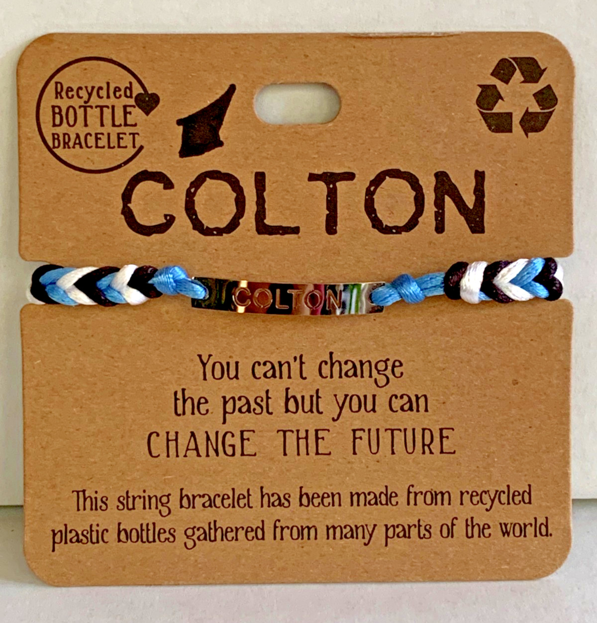COLTON ♻Recycled Bottle Bracelet ~Brand New ~ Great Gift 🎁