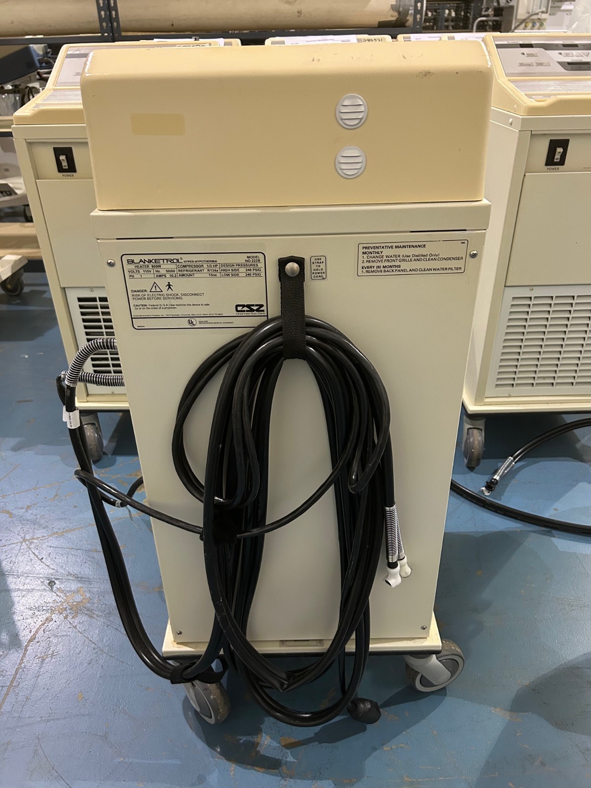CINCINNATI SUB-ZERO BLANKETROL II 222R Hyper-Hypothermia Water Therapy System.