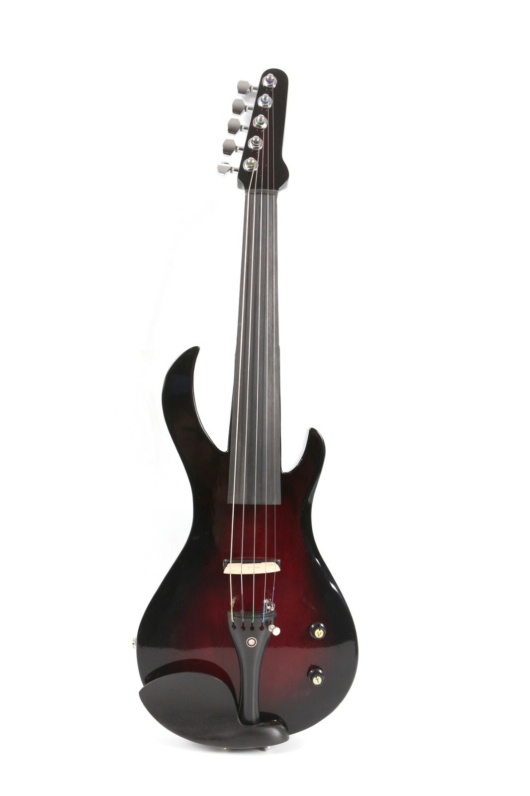 Advanced 5strings Electric Violin 4/4 Guitar Shape Nice Tone Free Case #EV20