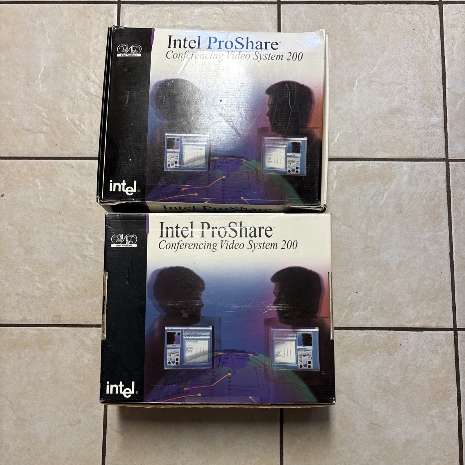 Lot 2 Intel ProShare Conferencing Video System 200, Untested Parts Only See Pics