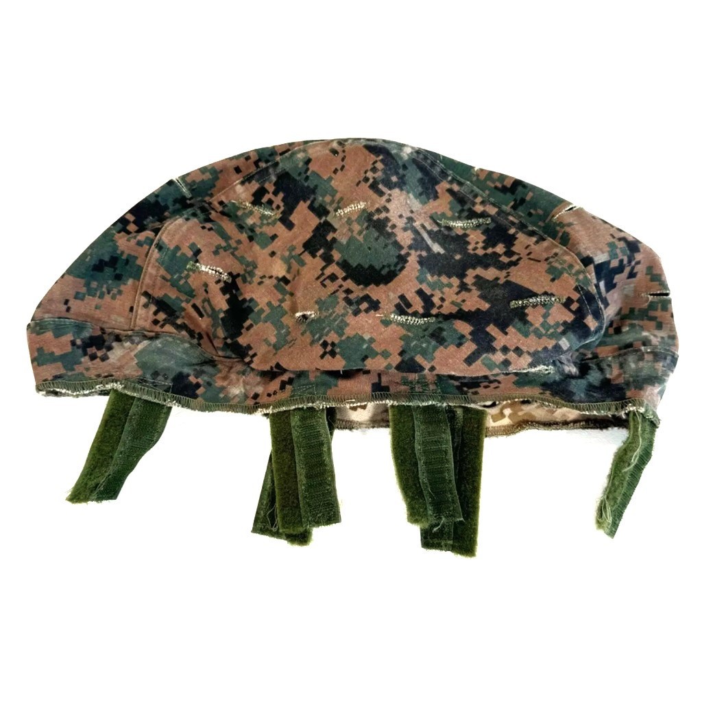 USMC Helmet Cover Reversable Woodland Desert MARPAT- Medium/Large minor fading