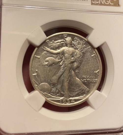 U.S. - 1934 Silver Walking Liberty Half Dollar (NGC XF 40)
