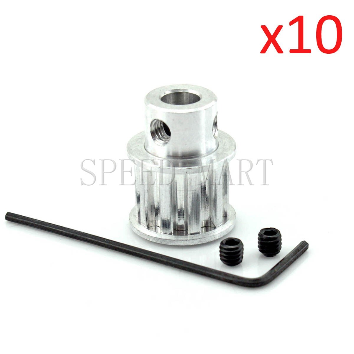 10 pcs XL XL12T Aluminum Timing Belt Pulley 12 Tooth 8mm Bore for Stepper Motor
