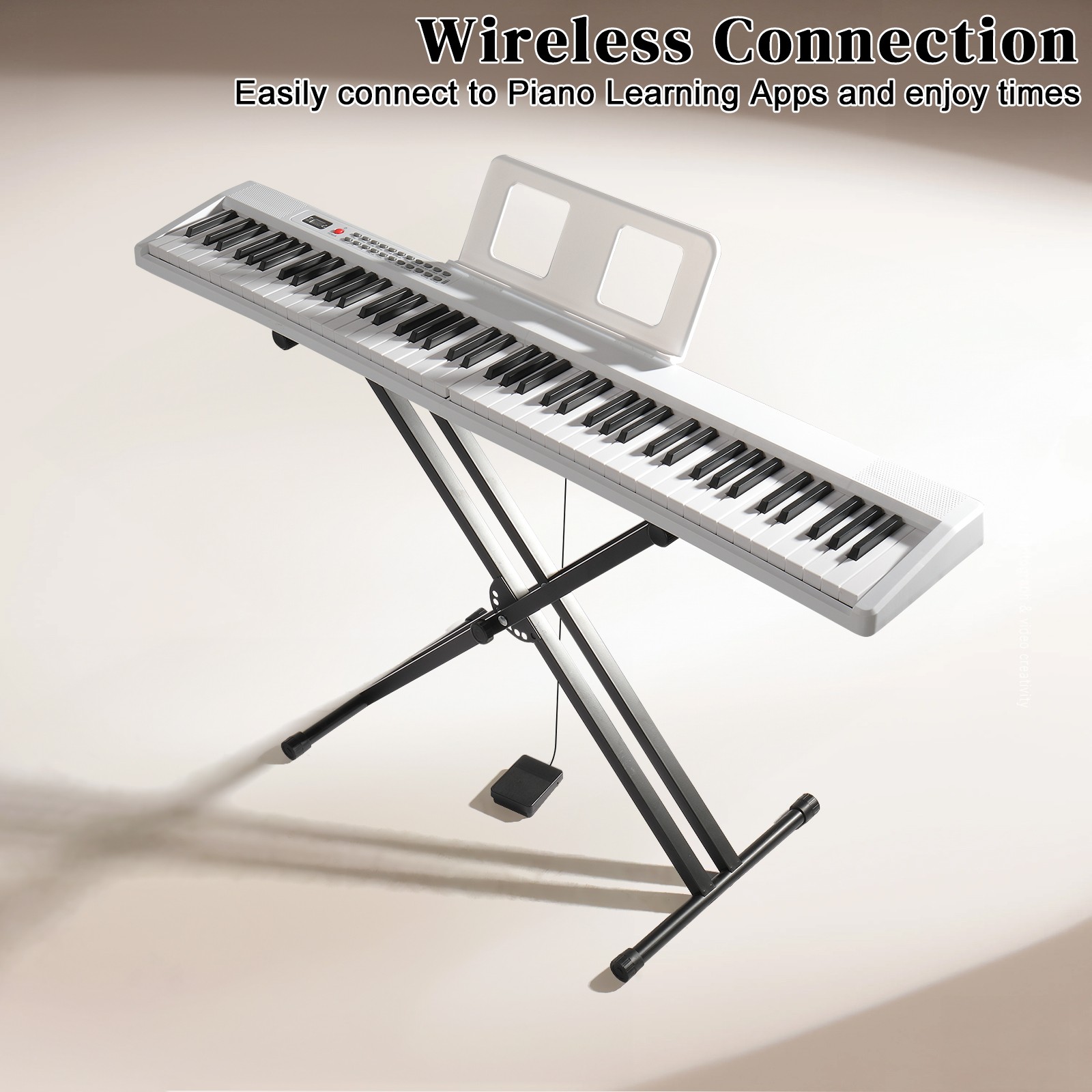 88-key Folding piano Semi-Weighted keyboard, Digital Home Piano for beginners