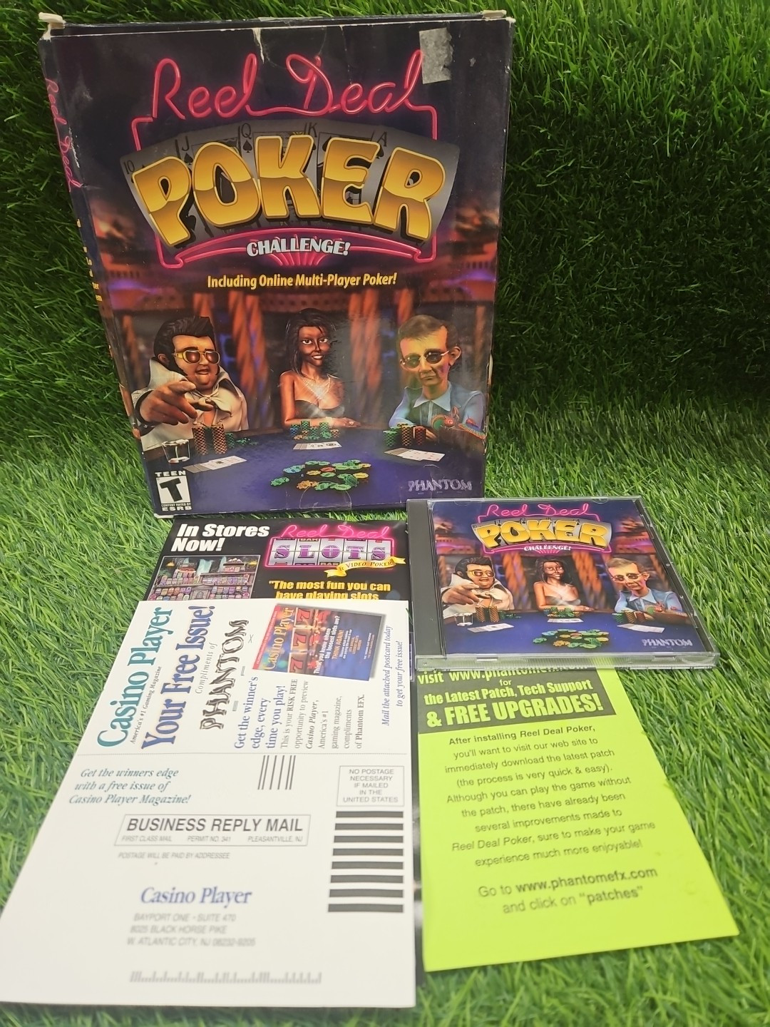 REEL DEAL POKER CHALLENGE Pc FROM PHANTOM No GAME BOX AND INSERTS ONLY