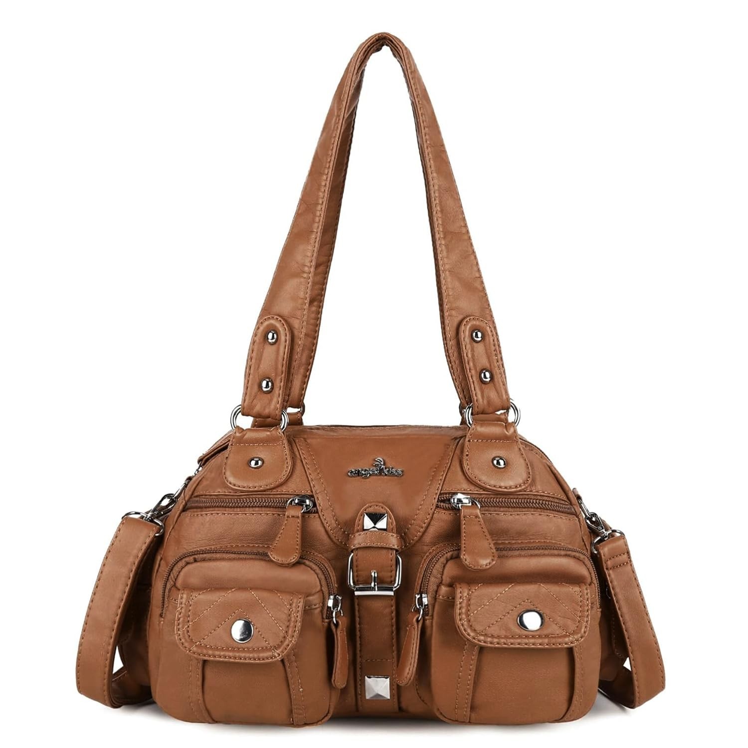 Angel Kiss Hobo Crossbody Purses for Women Shoulder Bag Multipocket Soft Hobo...