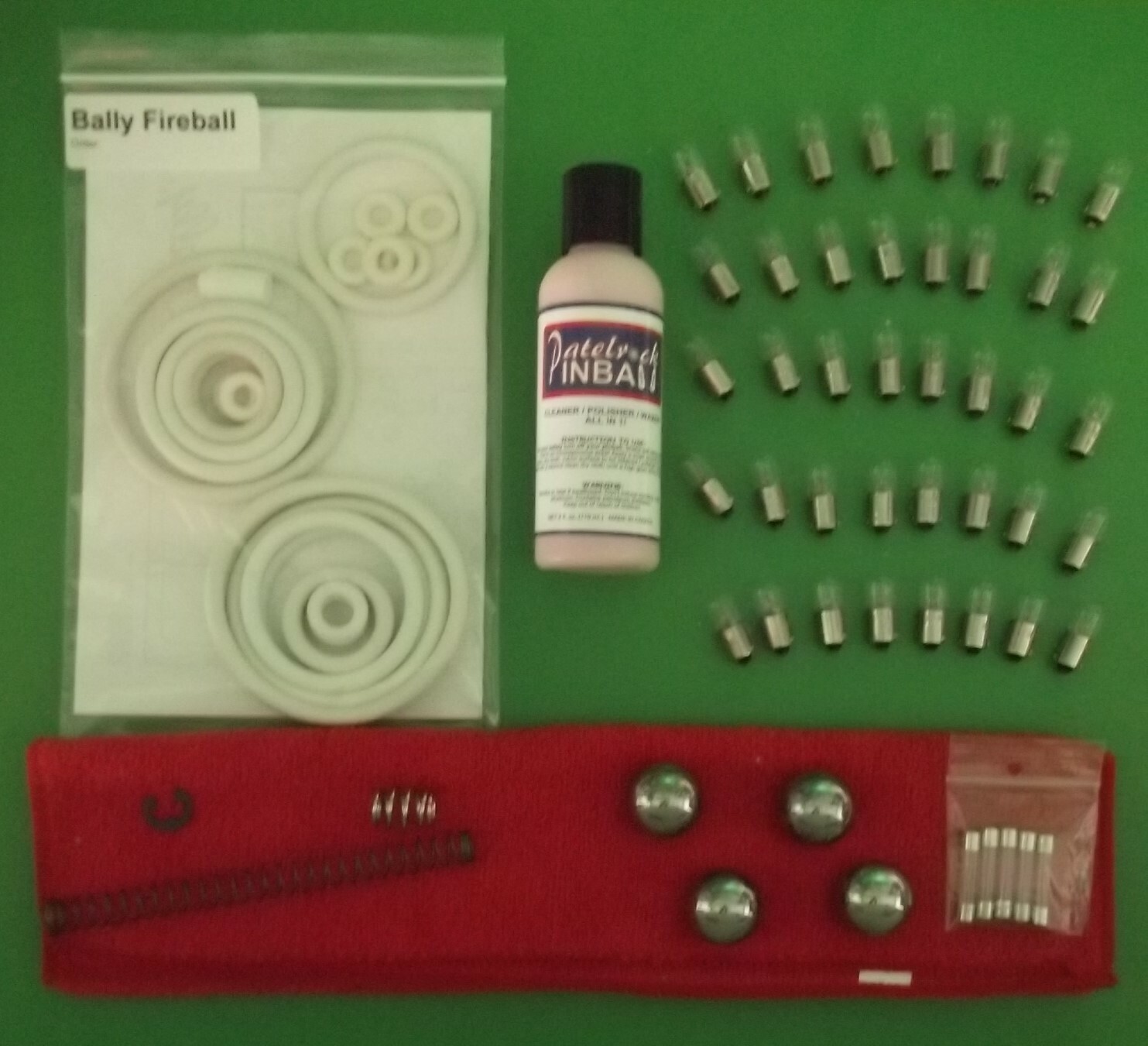 1972 Bally Fireball Pinball Machine Maintenance Super Kit