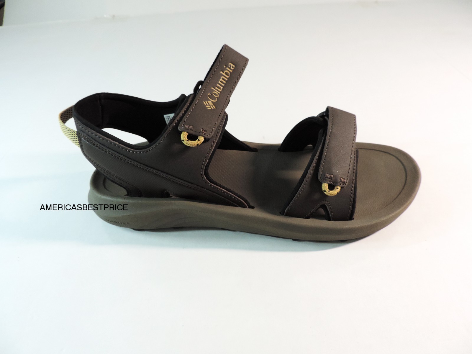 COLUMBIA NEW PORTAGE PASS 2 STRAP SANDAL MEN'S HIKING SANDAL SIZE 11.12 BROWN