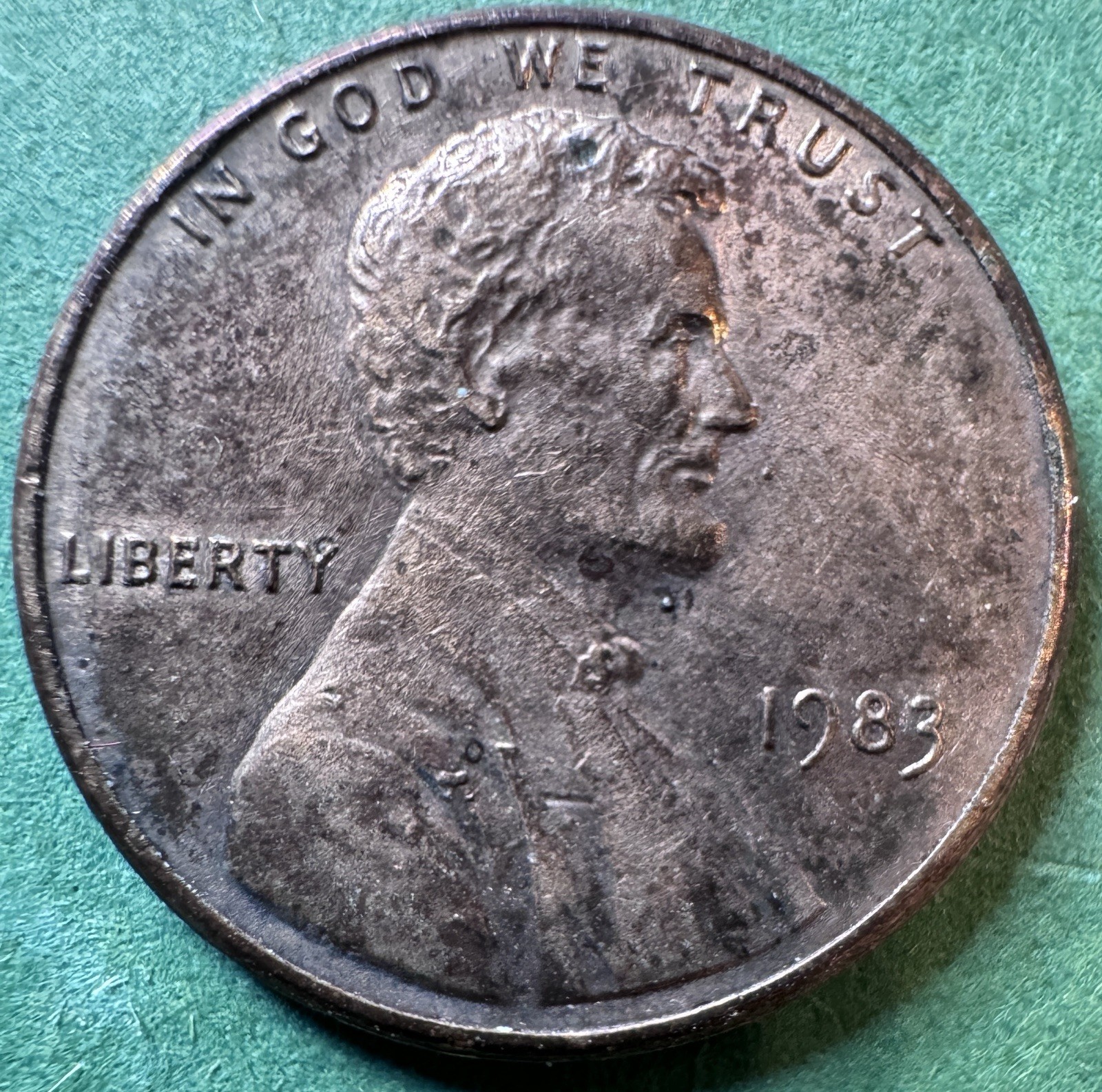 1983 Double Die Reverse Lincoln Cent