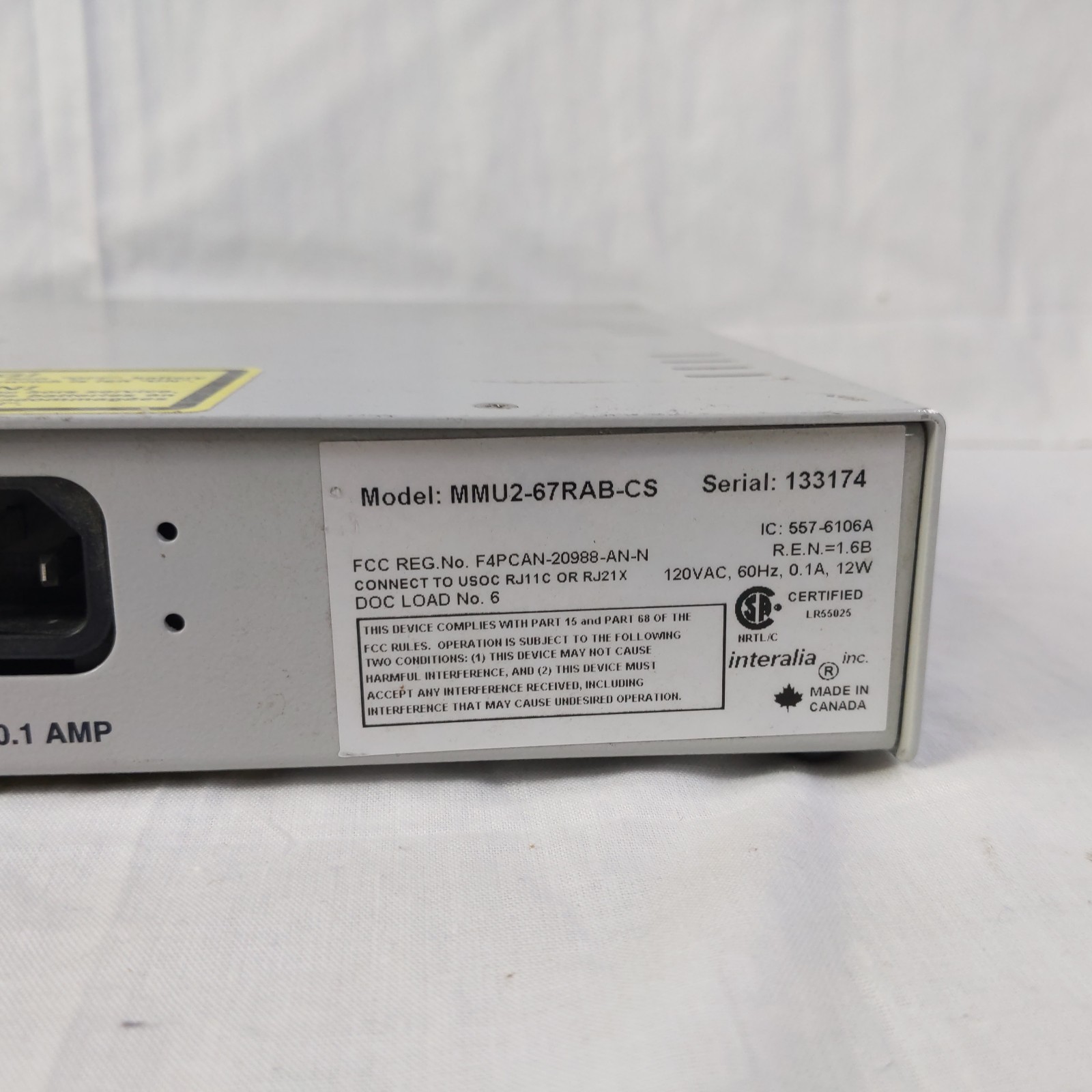 UNTESTED - Avaya Call Stacker MMU2-67RAB-CS