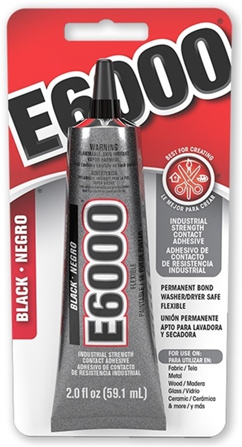 E6000 Multipurpose Adhesive-2oz Black - 3 Pack