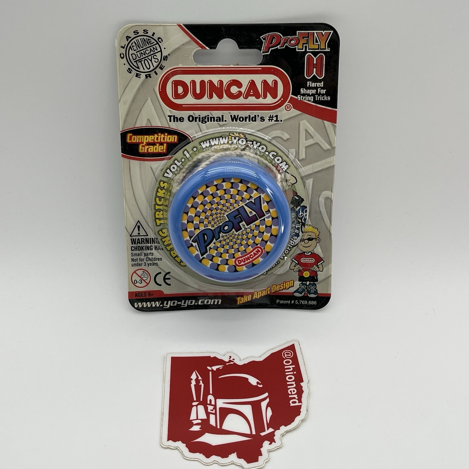 Duncan ProFly Yo-Yo Blue Pro Fly YoYo 3295PY 2007 New Old Stock Yo Yo