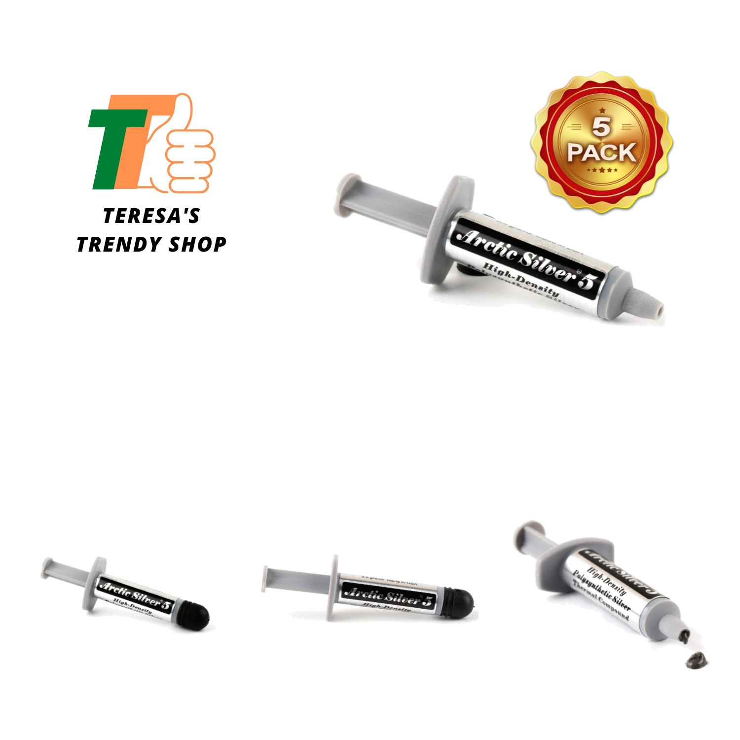 5 Thermal Compound 3.5 Gram Pack of 5