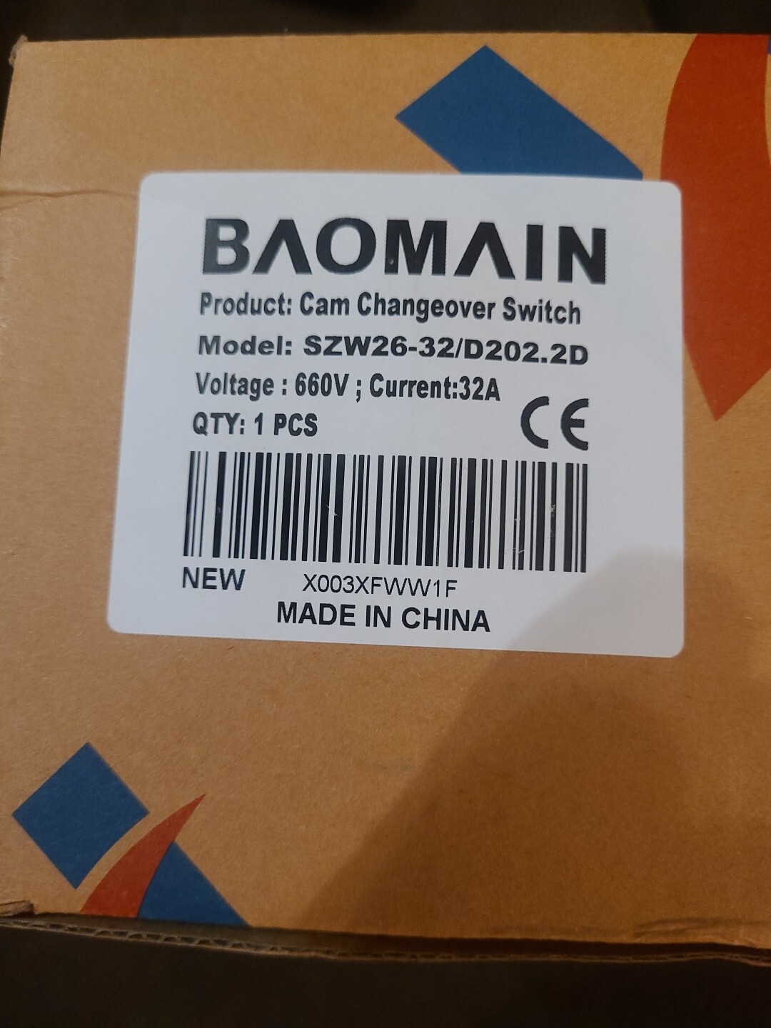 30A-32A Universal Rotary Changeover Switch SZW26-32/D202.2D 3 switch position...