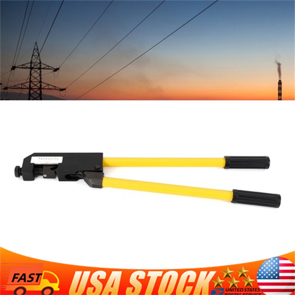 8-4/0 AWG Large Gauge Ring Terminal Crimper 23 In Wire Terminal Crimping Tool