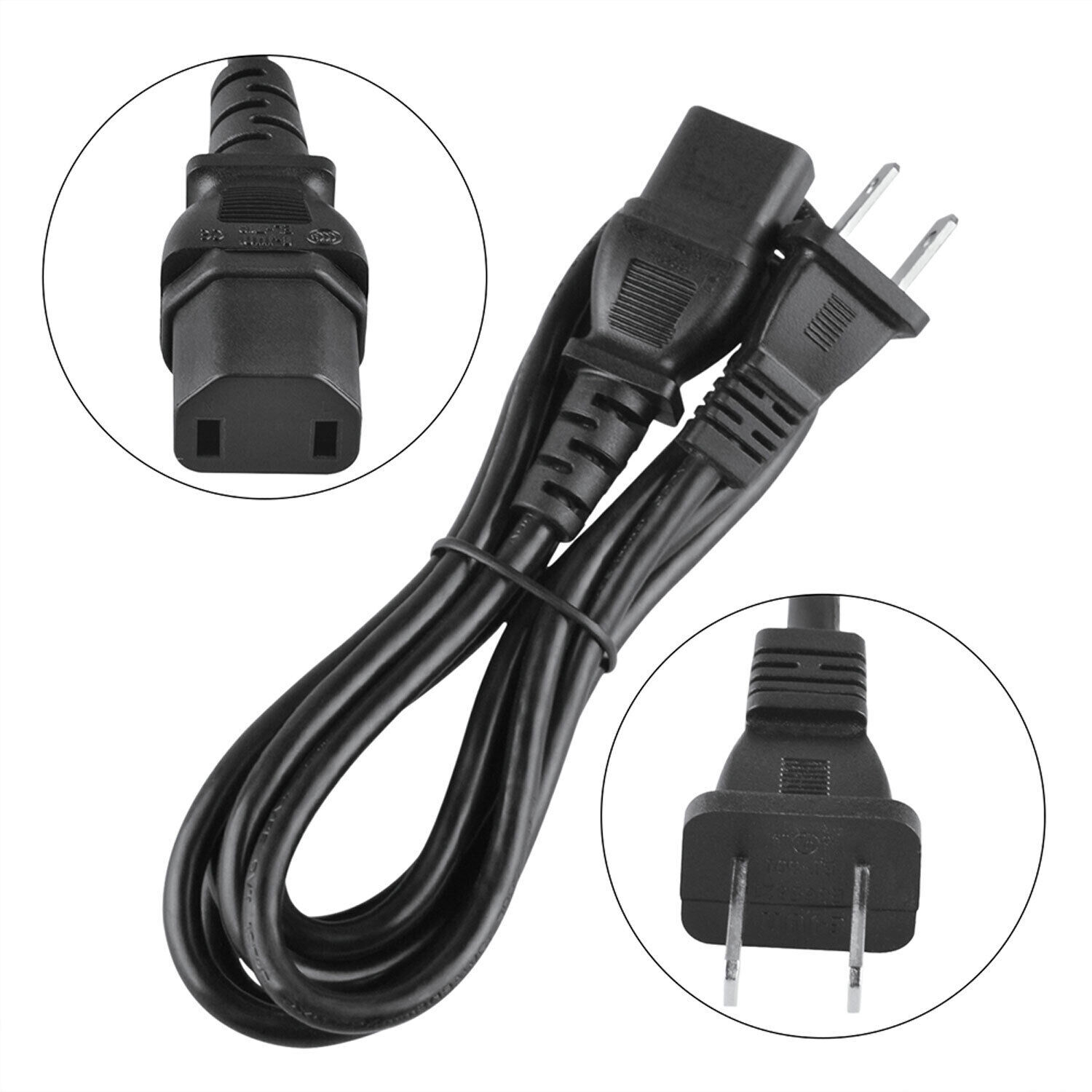 AC Power Cord For Boston Acoustics BA7800 Computer Speaker System