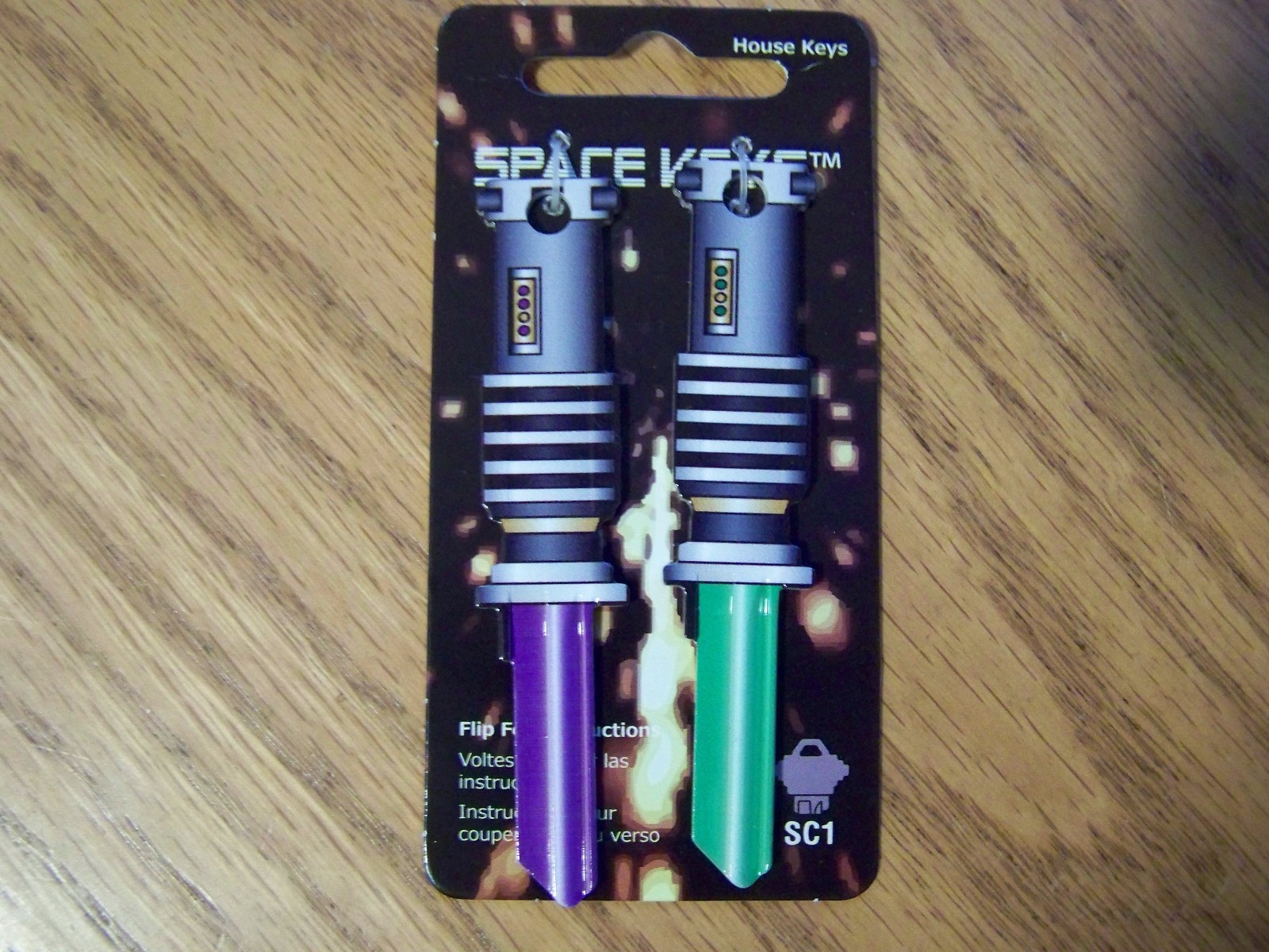 Light Stick Schlage house key blank.