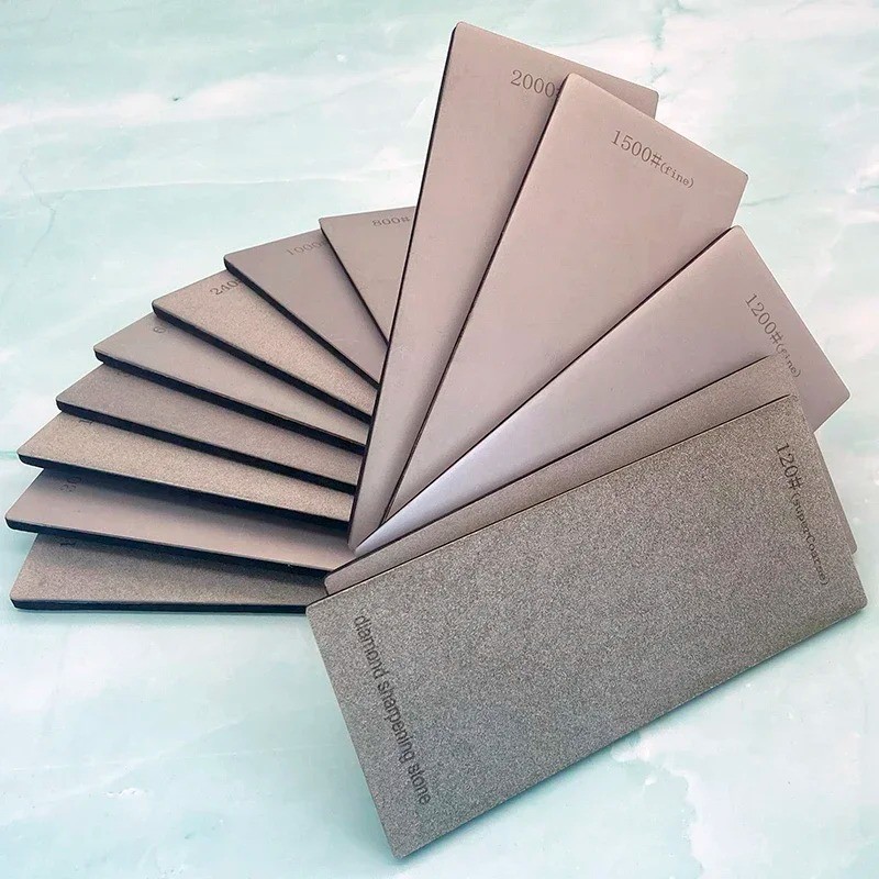 Premium Quality Diamond Sharpening Stone Knife Plate Featuring Multiple Grits US