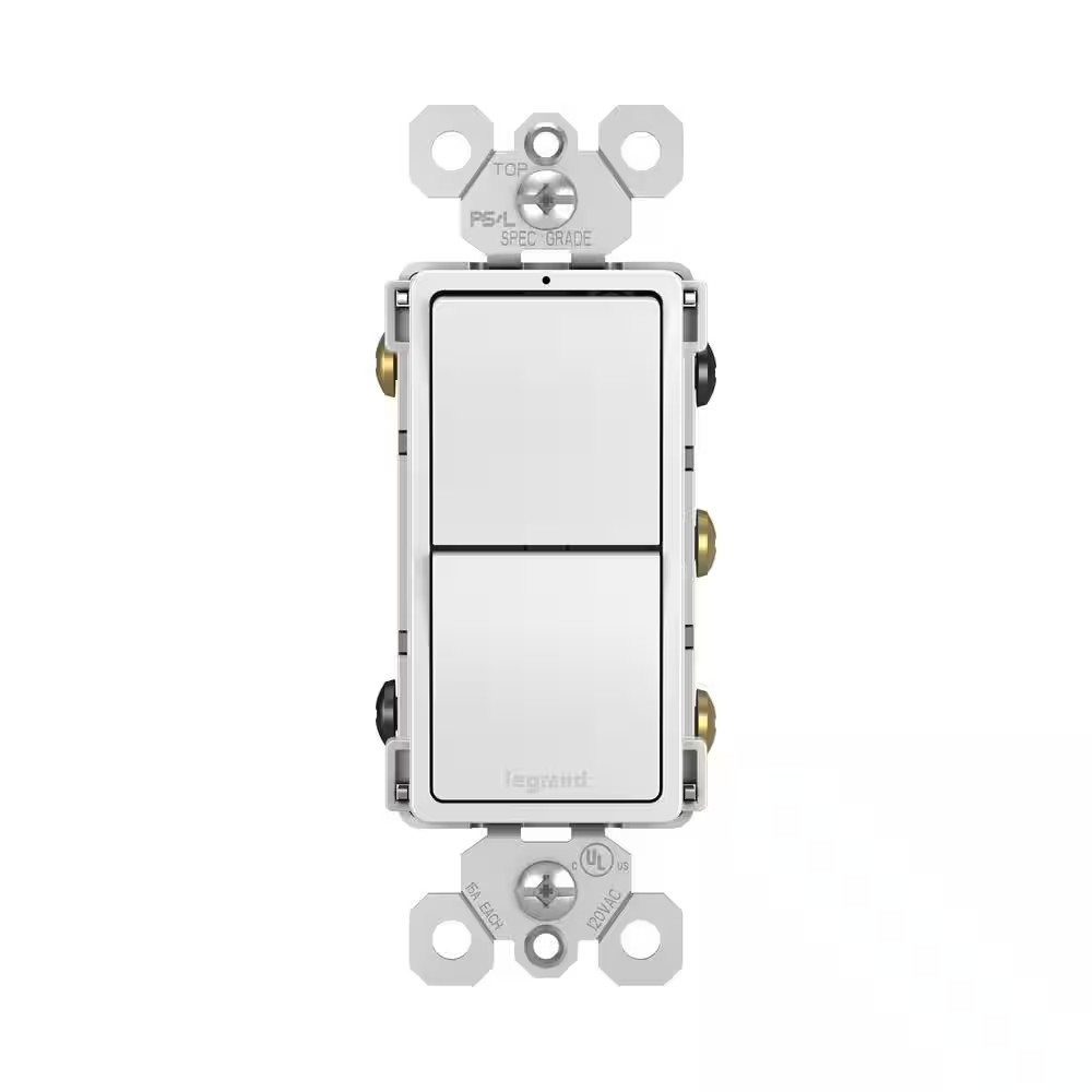 Radiant 15 Amp 120-Volt 2-Switch 3-Way plus 3-Way Combination Decorator Rocker L