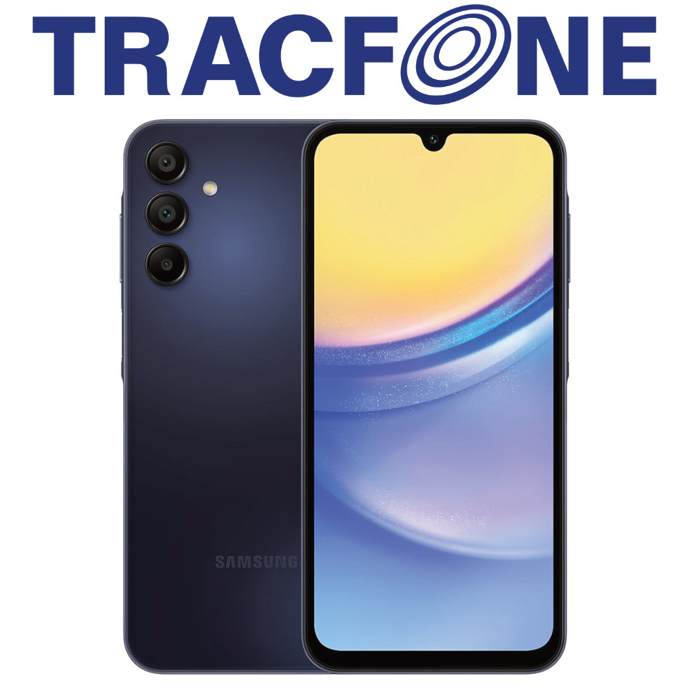 Samsung Galaxy A15 5G 2023 64GB Brave Black TracFone Locked Very Good