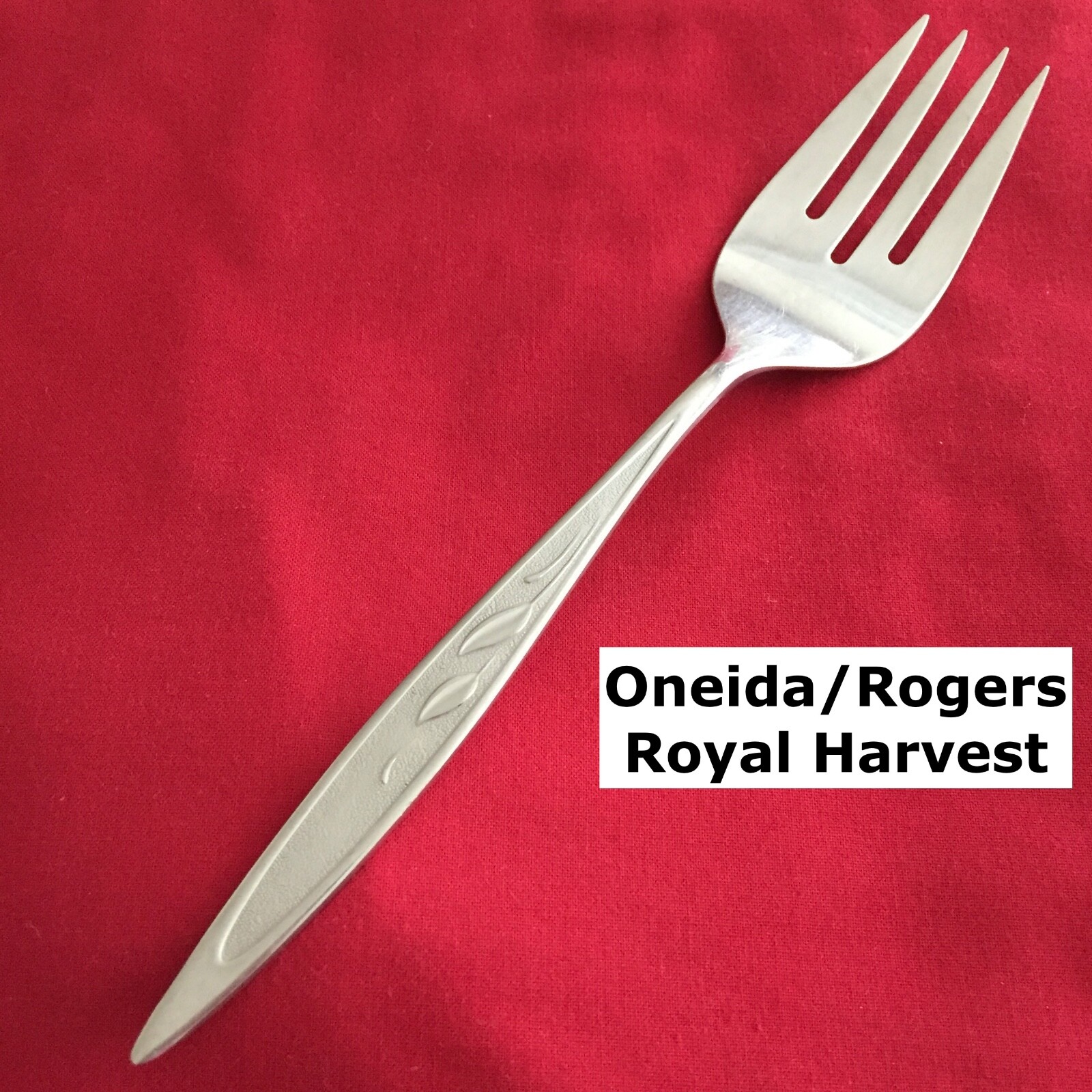 Oneida Rogers ROYAL HARVEST Serving Fork 8 3/8" Stainless Steel Flatware