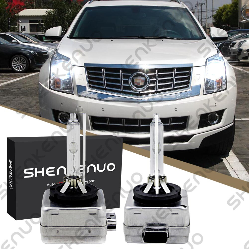 6000K WHITE HID Headlight Bulbs for Cadillac SRX 2004-2009 LOW Beam Set of 2