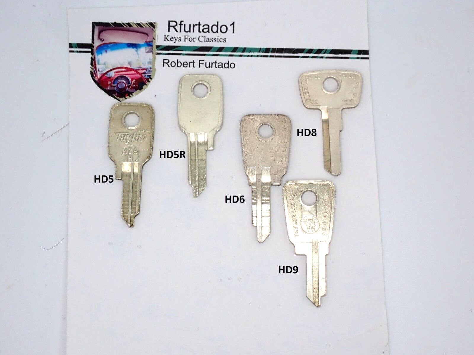 Key Blank for Vintage Honda Motorcycle 1960's to 1980's (HD5 to HD9)