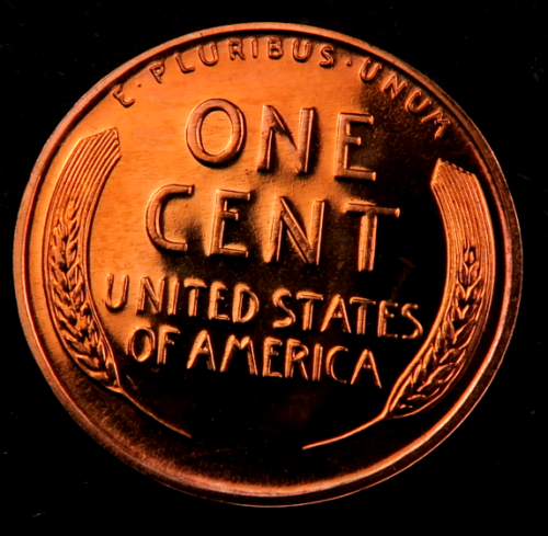 1954 Lincoln Wheat Penny Cent ~ Gem Proof (red)