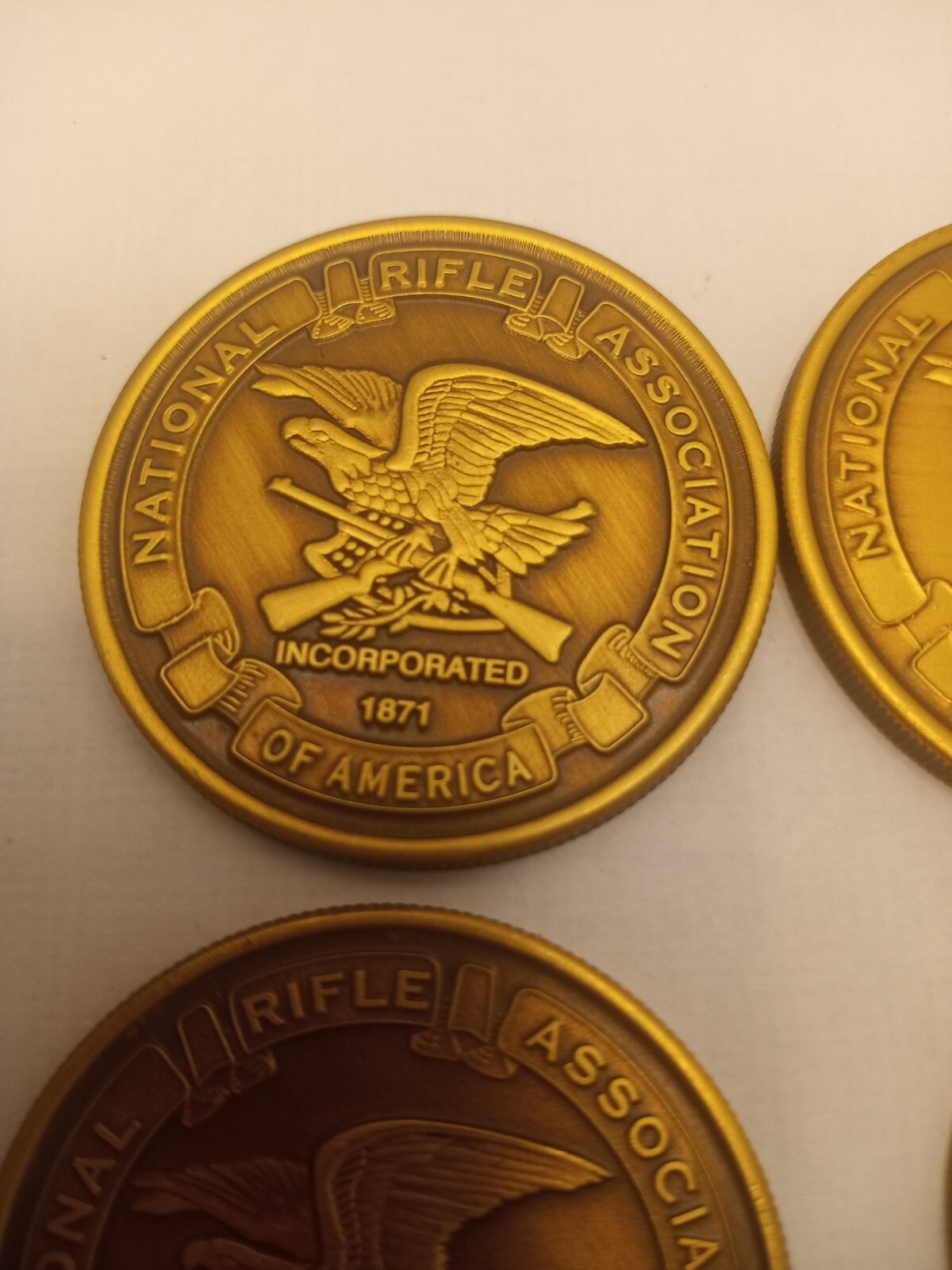 NRA Coins World War I II, World War II,Vietnam,desert Storm 4pc 1936 57 59 64