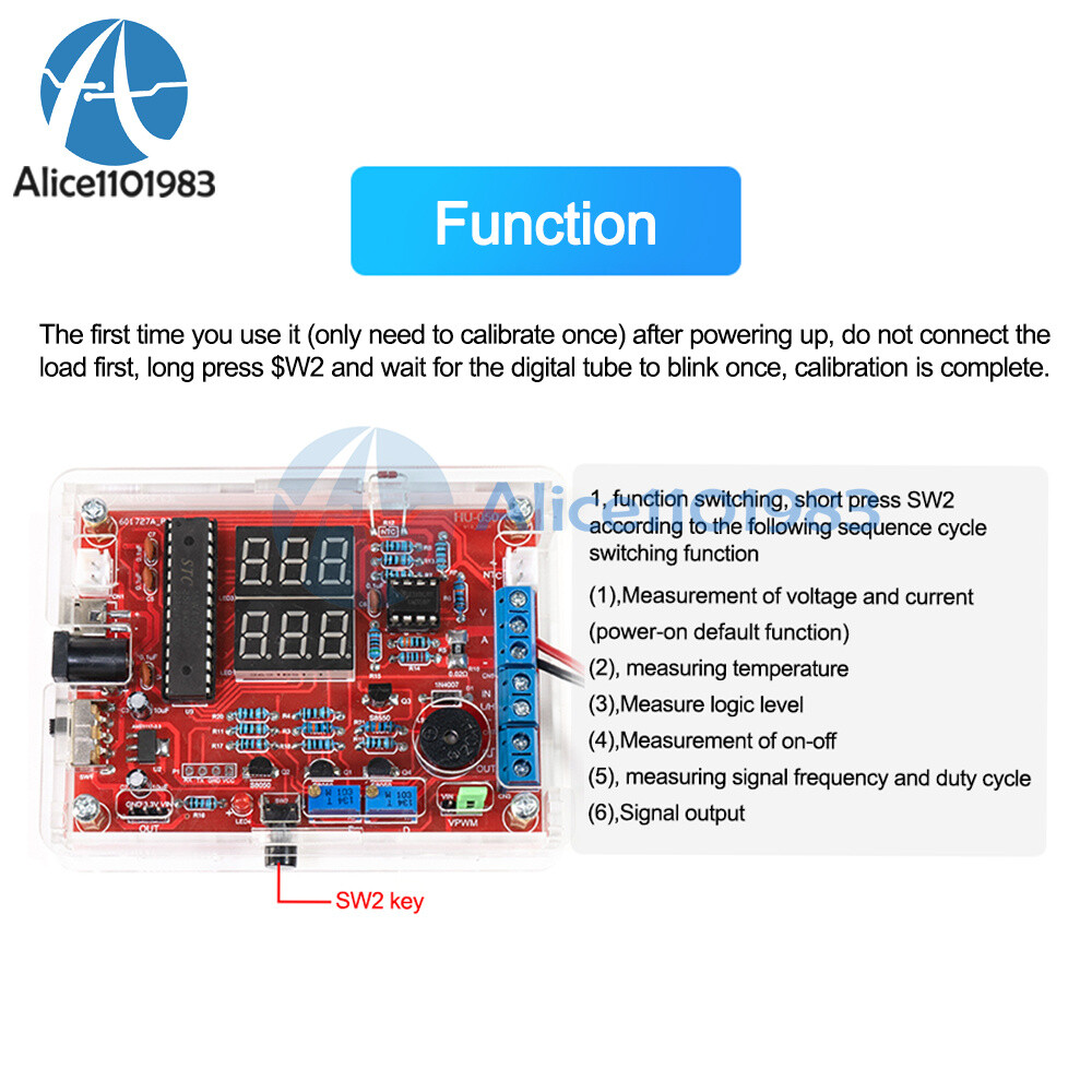Current Temperature Detection PWM Signal Generator Electronic DIY kits 5V