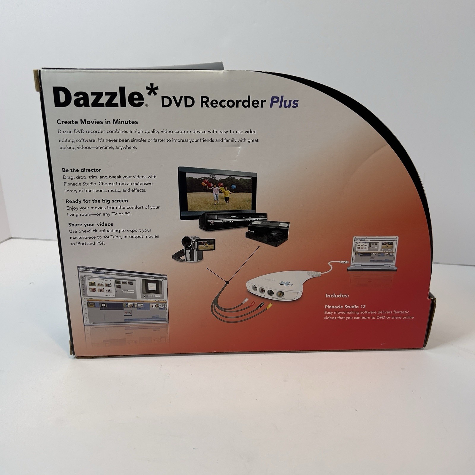 Dazzle DVD Recorder Plus Video Capture Device Open Box Untested No Software