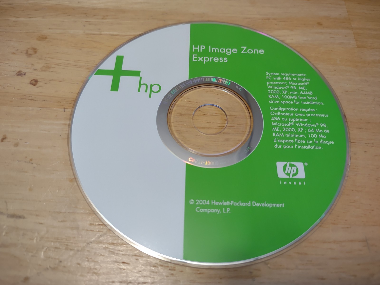 HP Image Zone Express Software CD