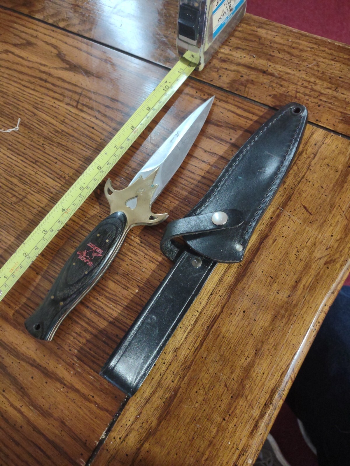 Vintage King Of Hearts Dagger Frost Cutlery Surgical Steel Japan