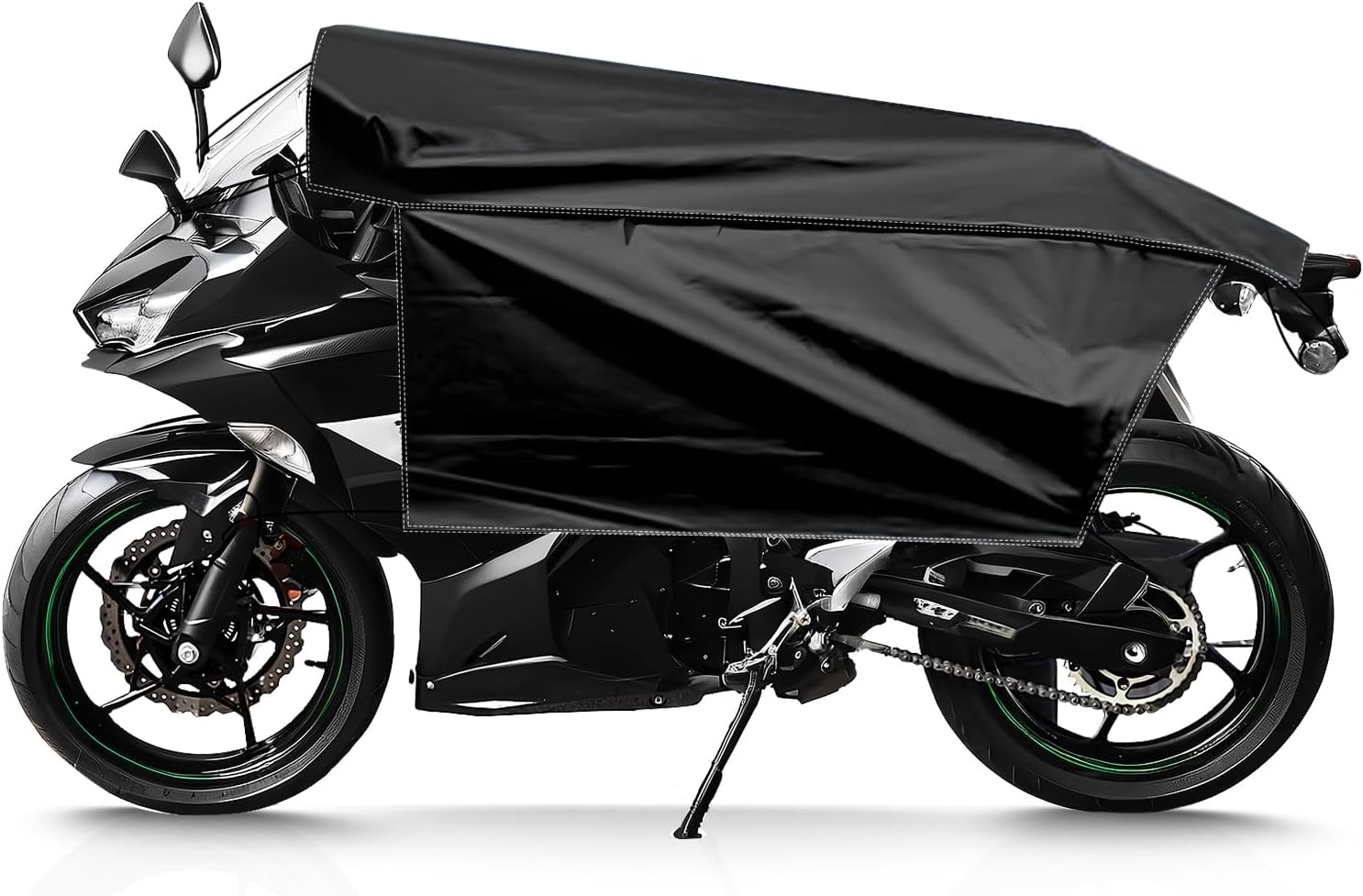 Large Motorcycle Cover for Seat Sun Cover,210D Oxford Cloth Motorcycles Sun Shad
