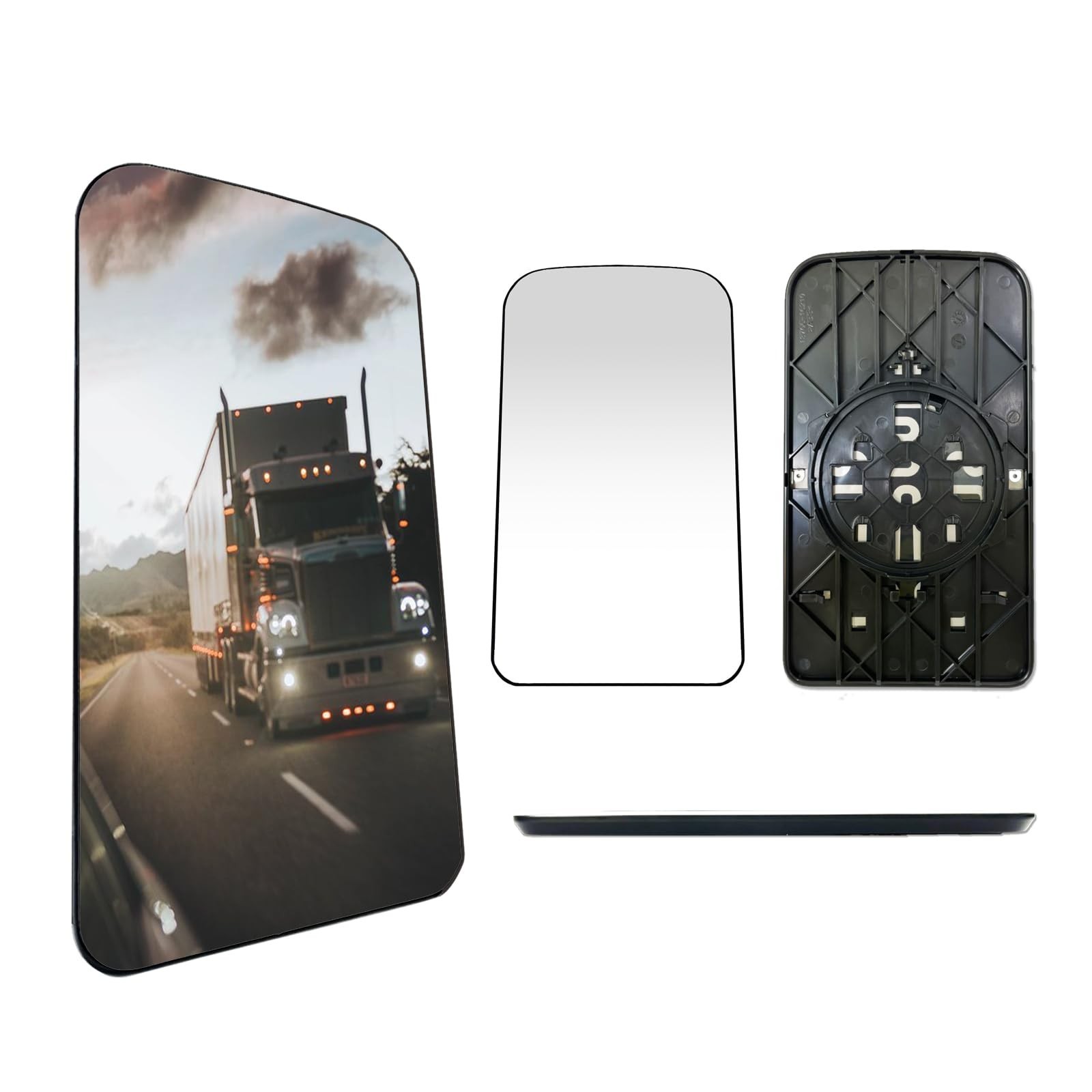 SPLENDID Replacement Mirror Glass, For 2003-2009 Chevy Kodiak, 2003-2009 GMC ...